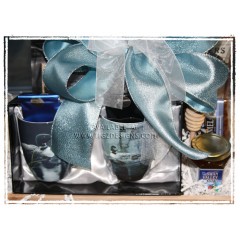 Bateman Mug Pair & Tea Gift Basket - with Made in BC Treats - Gift Basket